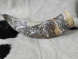 Auténtico Cuerno Vikingo Pulido de Alta Calidad, Estilo Animal, para Beber Mead o Cerveza, Ideal para Eventos de Cosplay, Hecho a Mano con Cuerno de Búfalo - Product Image 2