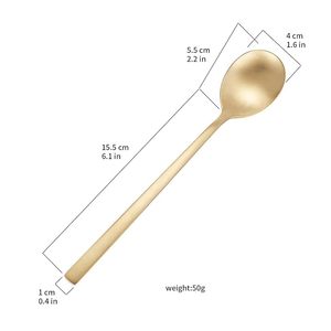 ชุดช้อนสแตนเลสดีไซน์ยุโรปจาก Saleem International สำหรับอาหารค่ำและของหวาน - ช้อนน้ำหนักเบา เป็นมิตรกับสิ่งแวดล้อม เหมาะสำหรับงานเลี้ยงที่บ้าน - Product Image 5