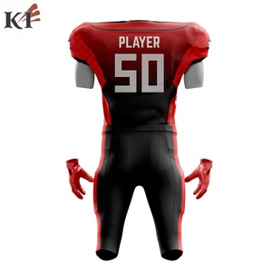 Maillot de football américain personnalisable, imprimé par sublimation, 100% polyester, col en V, unisexe, équipe américaine, vente en gros - Product Image 3