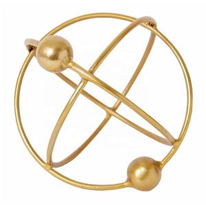 Vente chaude Moderne Abstrait Géométrique Cercle Sculpture Élégante À La Main En Métal En Aluminium Sculpture pour Bureau À Domicile Salon - Product Image 4