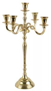Candelabro de metal hecho a mano para decoración de bodas de lujo, decoración de mesas de comedor y eventos. - Product Image 3