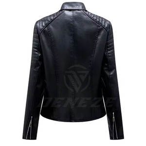 เสื้อแจ็คเก็ตหนังผู้หญิงกันลม ระบายอากาศได้ดี ขายดี น้ำหนักเบา คุณภาพดีที่สุด - Product Image 2