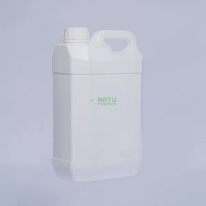 Wholesale Custom 5L <b>Plastic</b> Jerry Can for Cleaning Liquid Package <b>Container</b> Oil Champagne <b>Square</b> Barrel With Screw Lid - Product Image 2