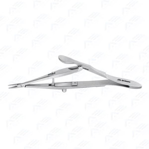 Pinza de sujeción con bloqueo para agujas oftálmicas Kalt, reutilizable, manual, de acero inoxidable, para uso quirúrgico hospitalario - Product Image 5