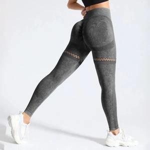 Hot Sale Latest Style <b>Women</b> <b>Leggings</b> Solid Mid Waist 100% Cotton Anti-Bacterial Breathable Yoga Gym Wear Comfortable Custom Logo - Product Image 1