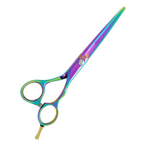 Wholesale Barber <b>Scissors</b> Stainless Steel C440 Right-Handed <b>Floral</b> Pattern Lightweight Durable Hair Cutting Shears Private Label - Product Image 4