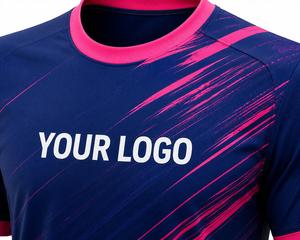Ensemble de maillots de football sublimés pour hommes, manches courtes, polyester respirant, uniforme de football, col rond, coupe athlétique - Product Image 3
