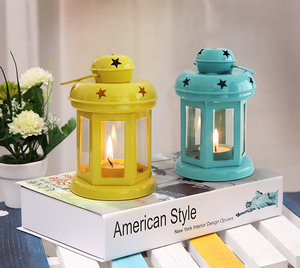 Modern Durable Iron <b>Lantern</b> Set 2 Hanging <b>Lantern</b> <b>Tealight</b> Candle Holder Christmas Home Decor - Product Image 4