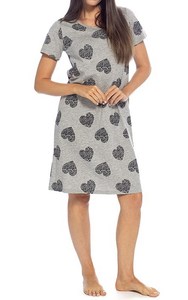 Chemise de nuit en coton à manches courtes pour femmes - Product Image 5