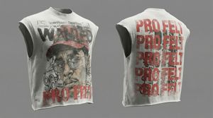 Camiseta de Manga Corta con Logotipo Personalizado en Pedrería, Estilo Vintage, 300 GSM, 100% Algodón, Color Liso, Cuello Redondo, Transpirable, Estilo Hip Hop - Product Image 2