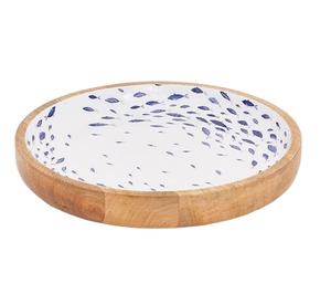 Plateau en bois bol fruits bonbons collations conteneur pour salades de fruits "bols ronds en bois vaisselle alimentaire conteneur outils" - Product Image 1