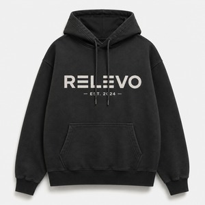 RELEVO INDUSTRIES Sudaderas con Capucha y Cremallera para Hombre, 100% Algodón Tejido, Estilo Oversize Casual, Estampado de Diamantes de Imitación, Estilo Hip-hop, Otoño - Product Image 2