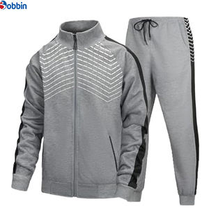 Ensemble de survêtement sportif pour homme, tendance, 2 pièces, décontracté, contrasté, pour le jogging - Product Image 1