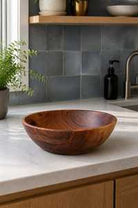 Excellent Quality Multipurpose Wooden <b>Bowl</b> for Salad <b>Cereal</b> Rice Soup Fruit Handmade Sustainable Kitchenware Available for Sale - Product Image 3