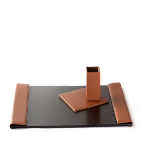 Custom Desk Mat Premium Leather Desk Pad Desk Blotter Leather <b>Table</b> <b>Protector</b> Computer Pad Mousepad - Product Image 4
