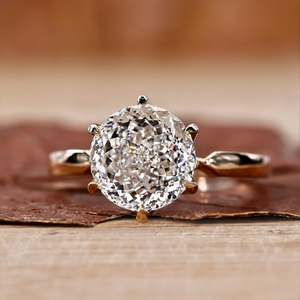 Anillo de Compromiso con Diamante Solitario de Corte Ovalado, Oro Blanco de 14K, Anillo de Novia Minimalista para Mujer - Product Image 6