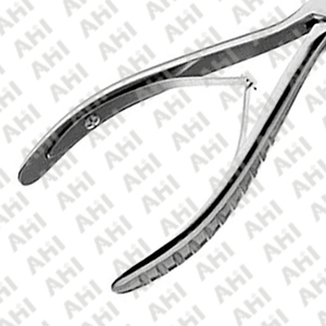 Rongeur chirurgical orthopédique manuel incurvé en acier inoxydable de qualité supérieure AHI - Product Image 3