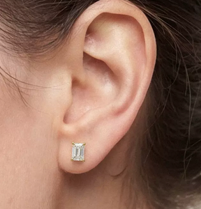 Custom Lab Grown Diamond <b>Stud</b> <b>Earrings</b> 14K 18K Solid Gold Personalized Bespoke Fine Jewelry <b>Earring</b> for Men Women Certified - Product Image 1