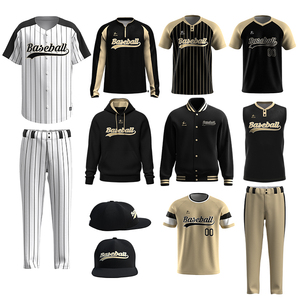 Premium Baseball <b>Uniform</b> Customizable Team Logo Jersey And Pants Lightweight Breathable Button Up Athletic Wear For League Match - Product Image 5