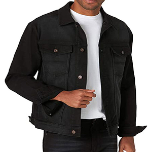 Wholesale New Style Street Color Black Color <b>Mens</b> <b>Denim</b> <b>Jacket</b> Lined With Fur Fall Winter Season In Good Design - Product Image 1