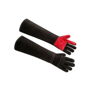 Gants de soudage en cuir de qualité supérieure avec doublure orange pour la soudure à l'arc, protection résistante à la chaleur - Product Image 2