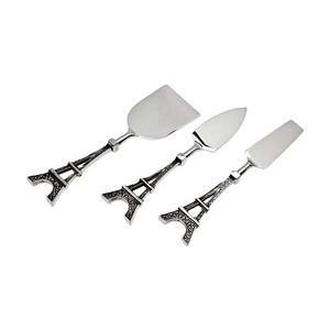 Juego de Cuchillos para Queso con Diseño de la Torre Eiffel en Acero Inoxidable Refinado, Apto para Lavavajillas, Ideal para Reuniones y Celebraciones de Alto Nivel - Product Image 1