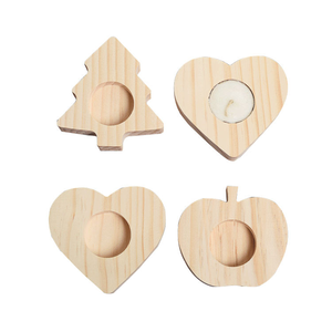 เชิงเทียนไม้สำหรับงานแต่งงานสไตล์เรียบง่ายสำหรับวางบนโต๊ะ - Product Image 2