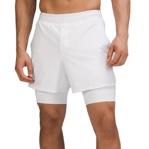 Venta al por mayor Running Workout Pantalones cortos deportivos de tenis de cintura alta Hombres Athletic Golf Sports Fitness Shorts con bolsillos - Product Image 1