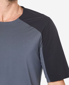 Men's 100% Cotton Eco-Friendly O-Neck <b>Raglan</b> <b>Sleeve</b> <b>T</b>-<b>Shirt</b> Oversized Fit Solid Gray Black Short <b>Sleeve</b> Casual Wear Low MOQ - Product Image 4