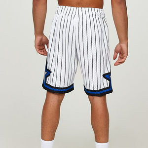 Shorts de basket-ball en maille pour hommes, personnalisables avec logo, haute qualité, respirants, séchage rapide, polyester, vente en gros, 5 pouces - Product Image 5