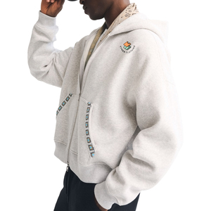 Sudadera con Capucha y Ribete Bordado Personalizado, Corte Regular, para Hombre, Invierno, Transpirable, de Secado Rápido, Chaqueta de Forro Polar de Algodón Ecológico - Product Image 3