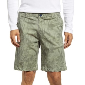 Shorts chino Bermuda personnalisés de haute qualité pour hommes, style streetwear estival, bleu, en twill de coton, pour le golf. - Product Image 2