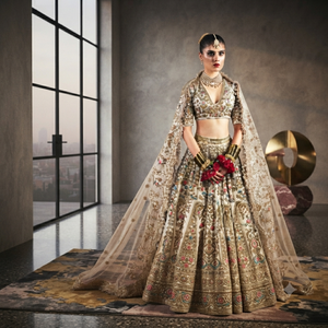 Conjunto de Lehenga Choli para Boda India STAR IMPEX, Vestido Tradicional de Seda Bordado hasta el Suelo para Mujer, Corte Regular, Envío Rápido - Product Image 2