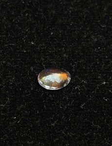 Pierre de lune arc-en-ciel naturelle, taille ovale, orange irisée, facettée, pierre brute pour la création de bijoux - Product Image 4