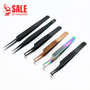 Lash Extension Tweezers Supplies EyeLash Extensions Private Label Professional Individual Volume Lash Extensions Tweezers - Product Image 1