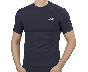 Camiseta de Compresión para Hombre, Manga Corta, Cuello Redondo, Corte Ajustado, Secado Rápido, Camiseta Deportiva para Gimnasio y Entrenamiento - Product Image 3