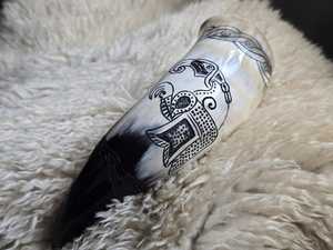 Vente chaude M.I.G. Chopes à bière vintage Viking en corne de buffle naturelle, polies, écologiques, faites à la main, pour la dégustation, qualité supérieure - Product Image 2