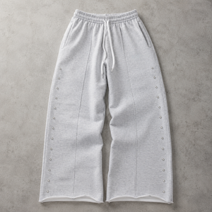 Wholesale heavyweight fleece lined joggers hidden zipper pocket elastic waistband joggers Private Label - Product Image 6