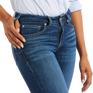 Custom Embroidery Rhinestone Western Style <b>Jeans</b> Skinny Ladies Ultra-<b>Soft</b> Breathable Eco-Friendly Premium Quality 100% Cotton - Product Image 4