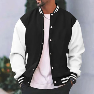 Men's Stylish Letterman <b>Leather</b> <b>Jacket</b> with <b>Real</b> Wool Varsity Design New Seasonal Winter Colors - Product Image 3