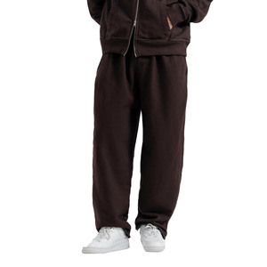 Pantalon de survêtement en laine pour homme, anti-plis, écologique, respirant, séchage rapide, avec logo personnalisé, cordon de serrage, taille mi-haute, vente en gros - Product Image 1