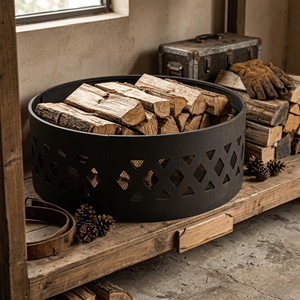 Outdoor <b>Fire</b> Ring Steel Wood Burning <b>Fire</b> <b>Pit</b> Wildlife Laser Cut Decorative Campfire <b>Pit</b> for Backyard Garden <b>Camping</b> BBQ FR007 - Product Image 2