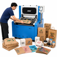 Imprimante numérique industrielle Santos 700 mm à passage unique avec alimentateur automatique pour boîtes en carton et sacs en papier – Équipement d'impression jet d'encre
