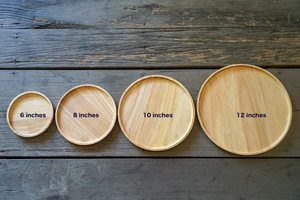 Platos Decorativos de Madera para el Hogar, Cocina y Comedor, Platos de Madera Hechos a Mano con Acabado Pulido Suave al Precio Más Bajo - Product Image 2