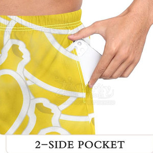Shorts 2 en 1 tendance, tissu sport confortable, coupe athlétique, shorts 2 en 1 pour la gym - Product Image 5
