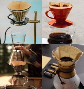 Filtre à café jetable en forme de V de qualité supérieure, fabriqué à partir de 100 % de pâte de bois, conçu pour une infusion lisse et uniforme. - Product Image 5