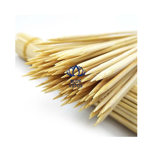 Brochettes en bambou durables et pointues pour barbecue, viande, poulet, légumes, kebab et service alimentaire - Product Image 1
