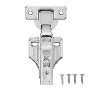 Lot de 40 charnières de porte de placard de cuisine à recouvrement total, ouverture à 100 degrés, fermeture amortie, charnières dissimulées pour meubles - Product Image 1