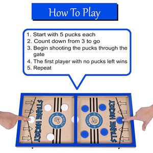 Juego de Hockey de Cuerdas de Madera y Juegos de Mesa Whistle International con Ludo y Serpientes y Escaleras, Multijuego - Product Image 5
