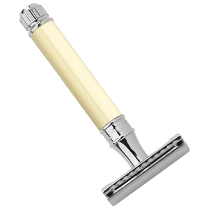 Rasoir de sécurité professionnel à double tranchant pour le rasage du visage, avec crème, manche en bois, lame en acier inoxydable, pour hommes, OEM ODM - Product Image 5